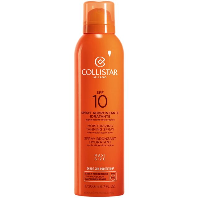 Collistar Moisturizing Tanning Spray SPF10 200ml Ultra-Rapid Application