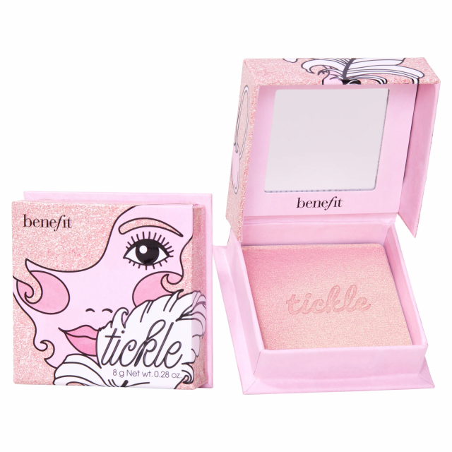 Benefit Bronzer & Blush Collection Tickle Powder Highlighter Golden Pink 8 gr.