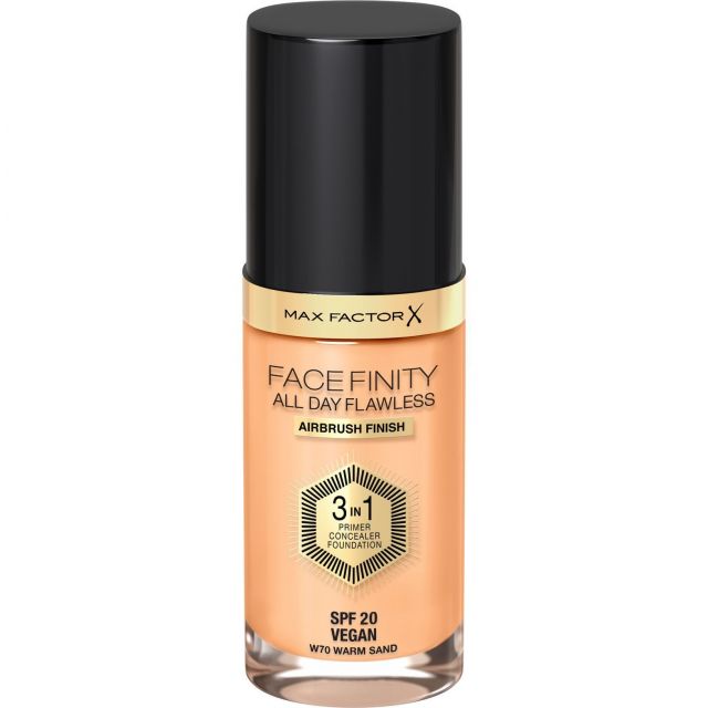 Max Factor Facefinity All Day Flawless 3 in 1 Foundation spf20 70 Warm Sand