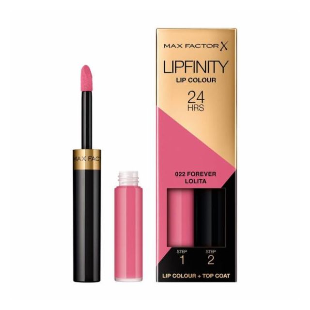 Max Factor Lipfinity Lip Colour 022 Forever Lolita Lipstick + Topcoat