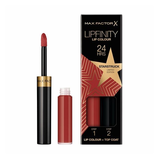 Max Factor Lipfinity Lip Colour 90 Starstruck Lipstick + Topcoat