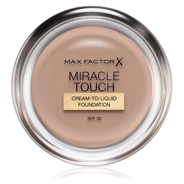 Max Factor Miracle Touch Cream To Liquid Foundation SPF30 45 Warm Almond met hyaluronic acid