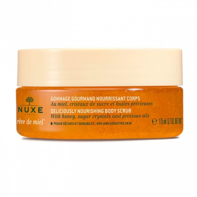 Nuxe Rêve de Miel Deliciously Nourishing Body Scrub Dry Sensitive Skin 175ml