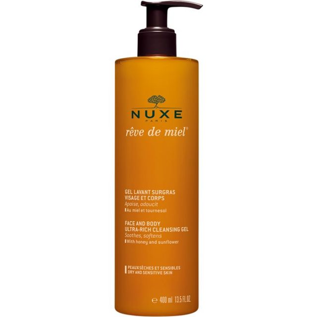 Nuxe Rêve de Miel Face and Body Ultra-Rich Cleansing Gel 400ml