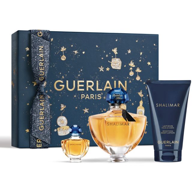 Guerlain Shalimar Set 50ml edp spray + 5ml + 75ml Bodylotion