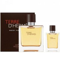 Hermès Terre d'Hermès Set 75ml parfum spray + 12.5ml parfum miniatuur