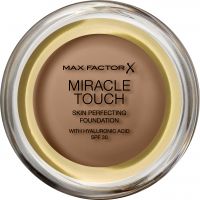 Max Factor Miracle Touch Skin Perfecting Foundation spf 30  97 Toasted Almond met Hyaluronic Acid