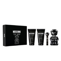 Moschino Toy Boy Set 100ml eau de parfum spray + 100ml Showergel +100 ml Aftershave Balm + 10ml tasspray